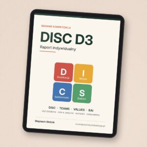Badanie DISC D3 – raport indywidualny na tablecie