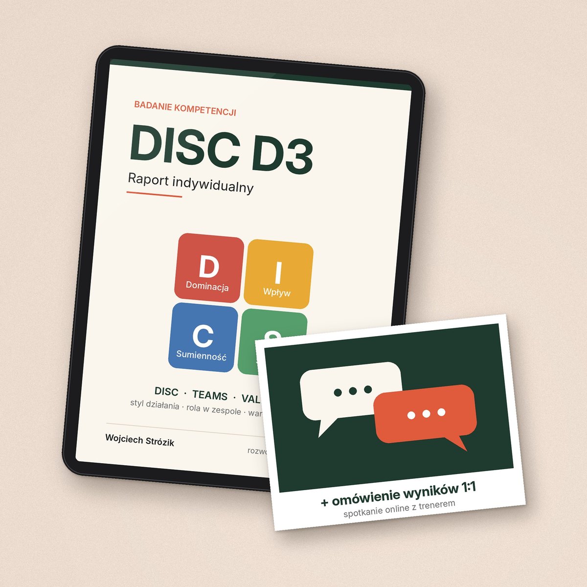 Badanie DISC D3 z omówieniem wyników 1:1 online