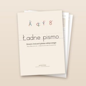 Ładne pismo: okładka zeszytu ćwiczeń pisma odręcznego