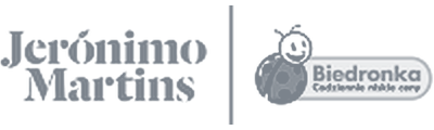 Logo Jerónimo Martins i Biedronka