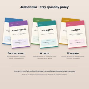 Karty wartości do pracy indywidualnej, w parze i w zespole