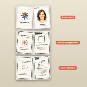 Trzy talie kart w zestawie – przykładowe karty
